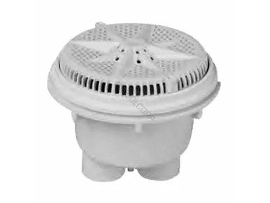 Main Drain,Pent StarGuard,8",72gpm,2-2"Btm Port,ABS,Gry,qty2